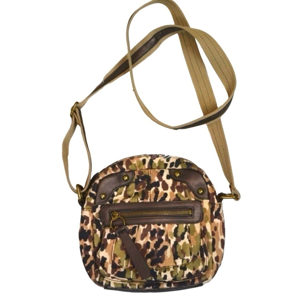 Style & Co Canvas Camo Print‎ Crossbody Bag Purse